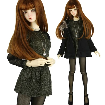 

M0142 children handmade toy 1/6 1/3 1/4 uncle Doll clothes BJD/SD doll props Accessories Gold silk dress 1pcs