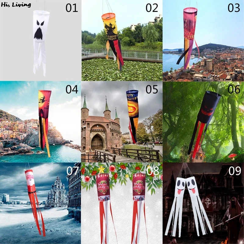 1 шт. фен для Хэллоуина флаг направления ветра волос ветрозащитный носок на