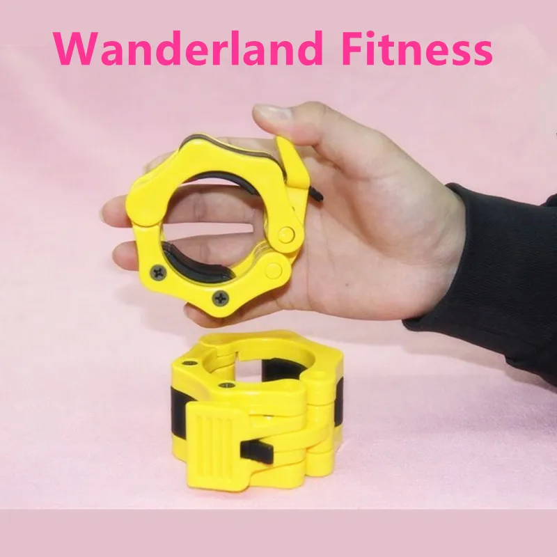 

Lifting Dumbbell Weight Bar Locks Barbell Collar Clips Olympic Gym Body Fitness Spinlock Collars Clamp Lock Barbell Collar 30mm