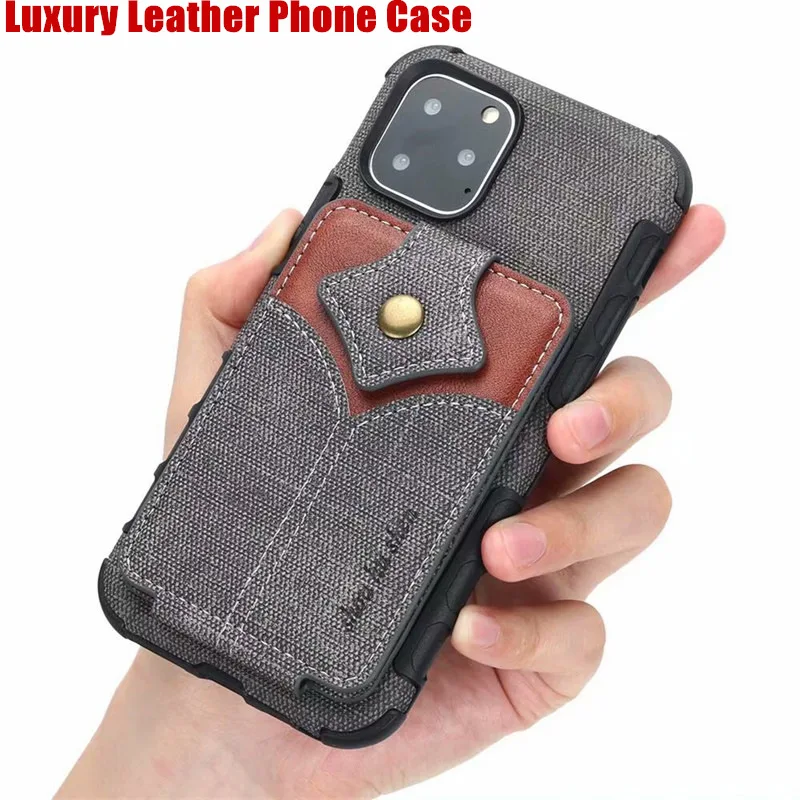 

Luxury Leather Soft TPU Hard PC 2 In 1 Shockproof Phone case For iPhone11 5.8 inch 6.1 inch 6.5 inch X XR XS MAX 6 7S 8S Plus