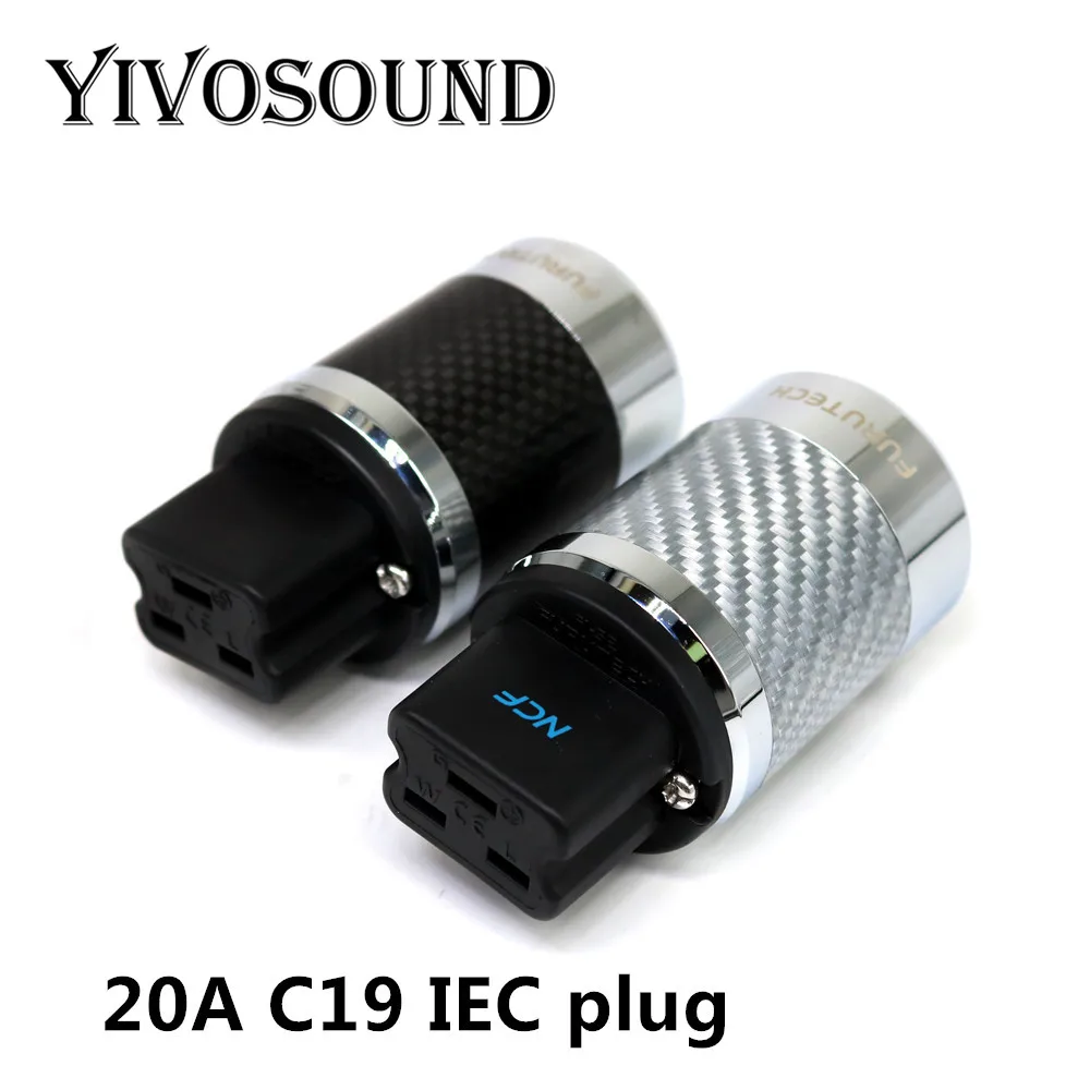 Yivosound HIFI углеродное волокно медное покрытие родий 20А IEC c19 качество