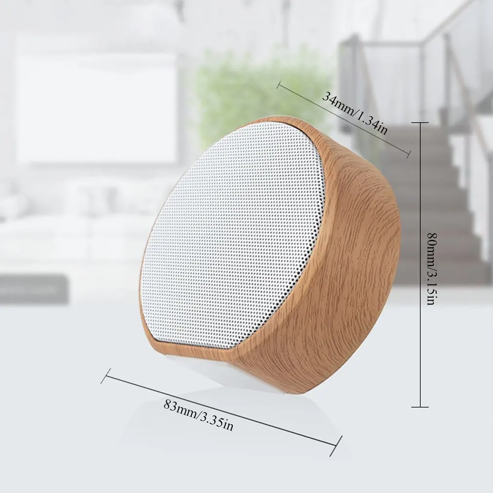 Мини деревянная колонка с Bluetooth уличный Портативный беспроводной мини компьютер bluetooth-проигрыватель поддержка AUX TF карты для iPhone Android