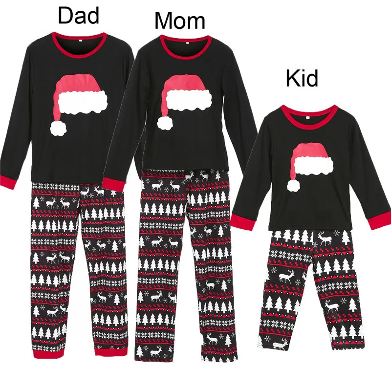 Hirigin/Семейный комплект; рождественские одинаковые пижамы; пижамы для женщин, детей, пап и взрослых; забавная Пижама; повседневная одежда; Лидер продаж года - Цвет: Синий