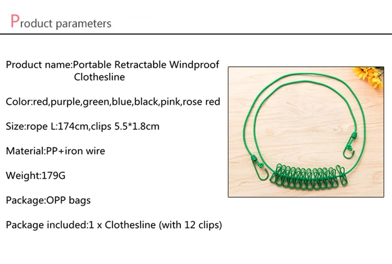 12 зажимов портативная Выдвижная ветрозащитная Веревка для белья прищепки для путешествий домашние носки подвесная сушилка для одежды одежда висячая Веревка Линия