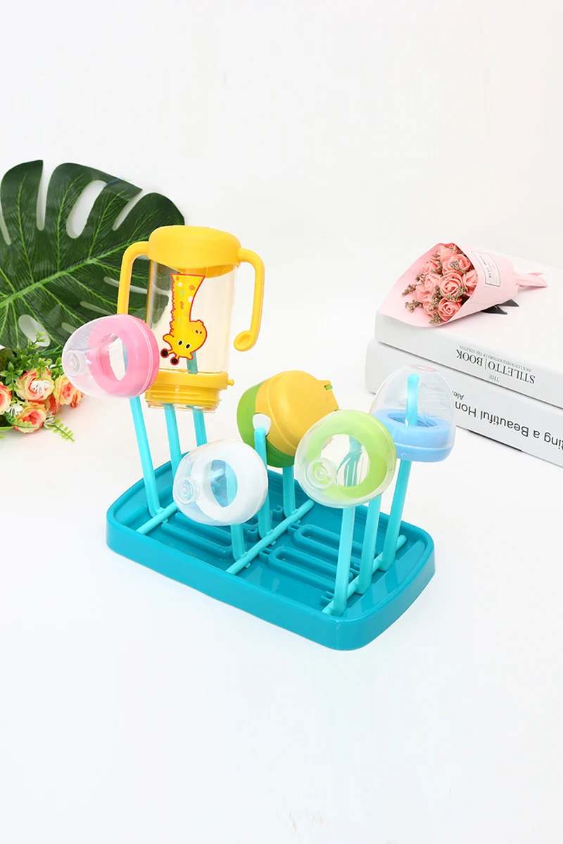 Boîte De Rangement Et égouttoir à Biberons Avec Couvercle - 31.5x25.5x25 Cm, PP/ABS, Inclut Support De Séchage - 8