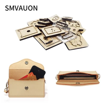 SMVAUON Leather Tools wallet wood moulds die cut handmade crafts Making Decor Supplies Dies Template 1