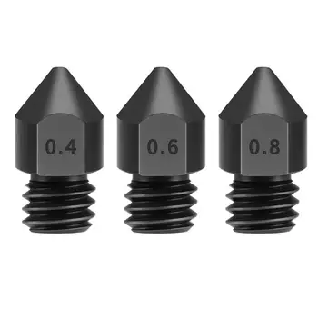 

Hardened Steel Nozzle for Creality CR-10/Ender3 Anet/Makerbot 3D Printer Part High Temperature Resistance - 0.4mm