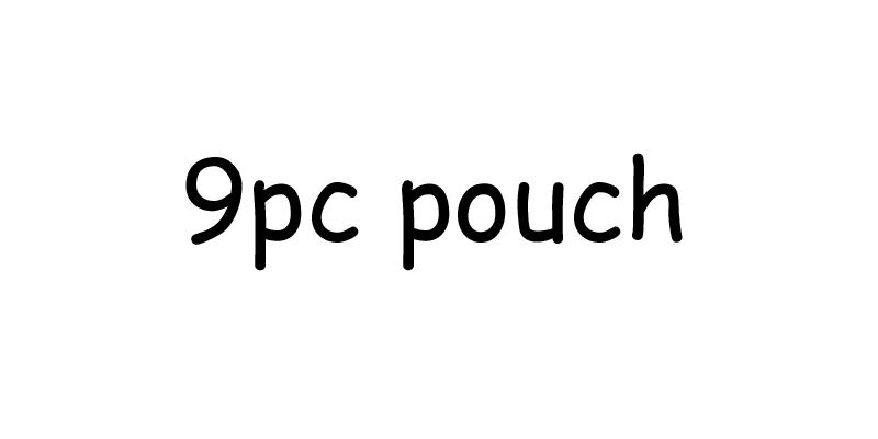 9pc pouch Персонализированная Сумочка для невесты, сумочка для свадебного торжества, косметичка для невесты, вечерние косметички для невесты - Цвет: 9pc pouch
