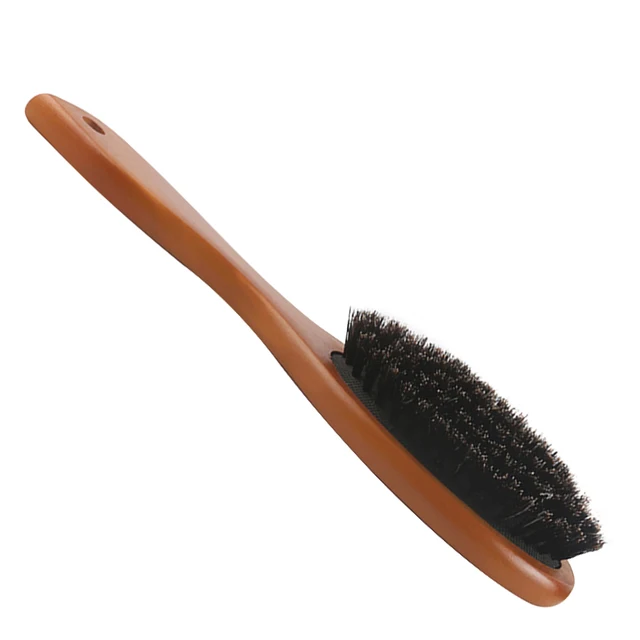 Natural Boar Bristle Brush Comb Anti-Static Oval Hairdressing Hair Styly Comb Wood Woman Hairbrush 5