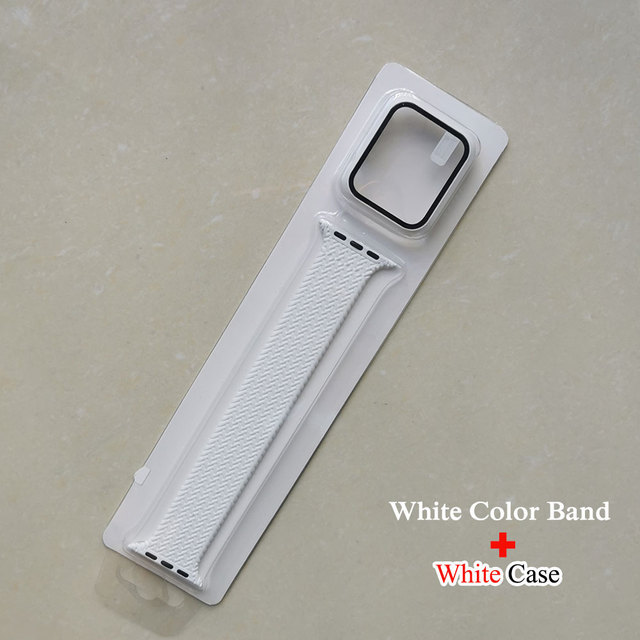 Strap On Correa Apple Watch Band 44mm 42mm Solo Loop Braided Veins Silicone Bracelet Apple Watch 6 5 4 3 Accessories
