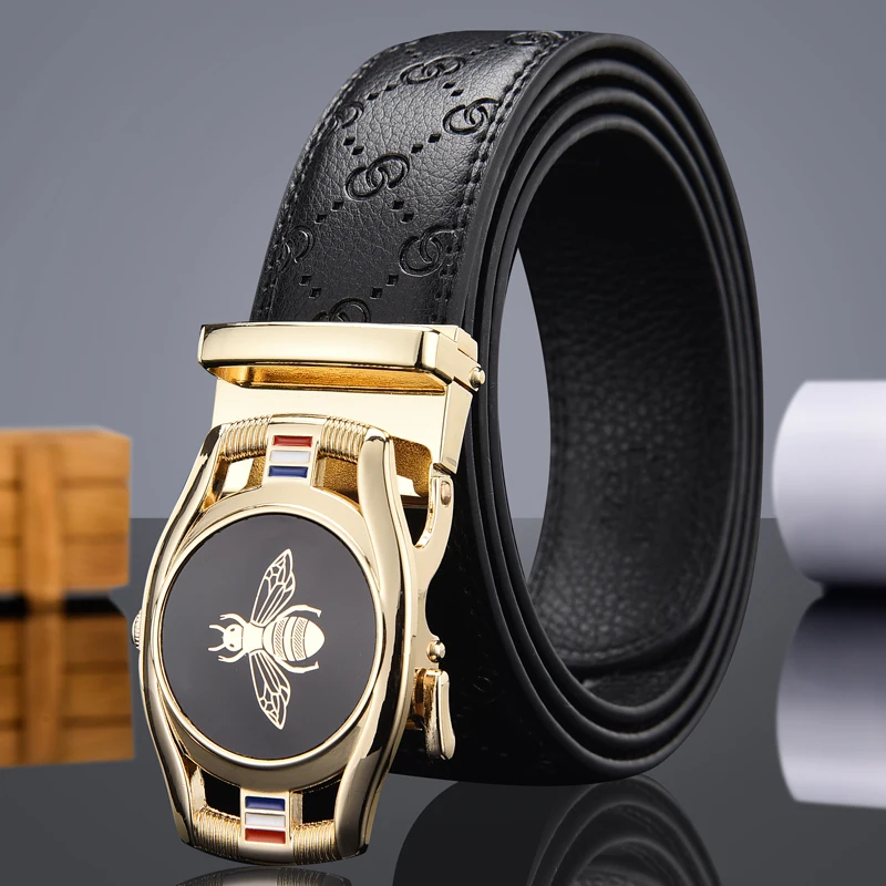 types of belts new men's belt,Ladies belt automatic buckle, famous brand men's belt, men's luxury belt, stylish leather business belt cheap designer belts