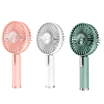 

USB Rechargeable Handheld Fans Portable Table Student 3 Gears Speed Dormitory Mini Usage Adjustable Quiet Cooler