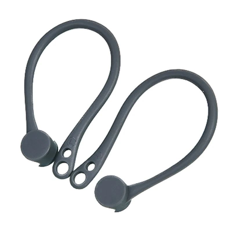 1 пара новых мягких силиконовых Противоскользящих ремешков держатель Bluetooth вкладыши наушников Беспроводные ушные крючки для Apple гарнитура для airpods Earpods - Цвет: GY