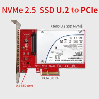 

Computer Adapter Card PCI-E 3.0 to U.2 SSD 32Gbps Converter High Speed