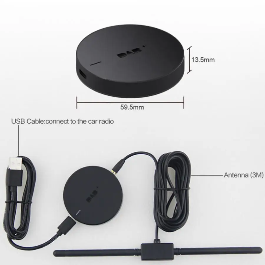 USB Порты и разъёмы DAB+ приемник с антенна с усилителем 174-240 МГц для Android 5,1 или более позднюю версию посвященный