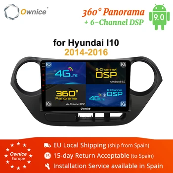 

Ownice K1 K2 K3 K5 K6 9" Android 9.0 Car Radio For Hyundai 2014 2015 2016 I10 Audio Player Car Stereo 4G LTE 360 Panorama DSP
