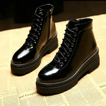 

Size 35-40 2020 New Ankle Women's Chelsea Boots Spring Cool Martin Rain Shoes Woman Winter High Heels Female Platform Fur Boot