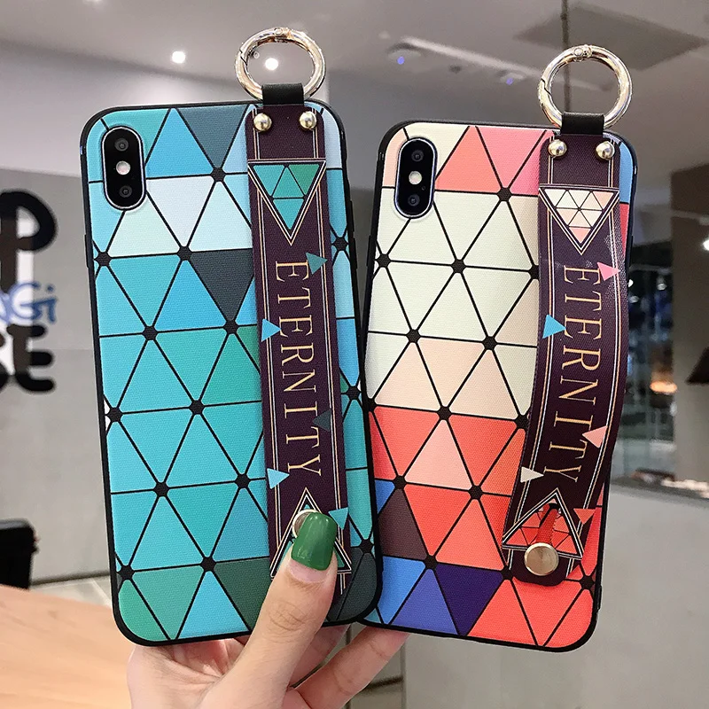 

For Case Samsung A70 Retro Diamond Silicon Wristband Phone Case for Samsung A50 A10 A20 A30 A60 M20 A40 Coque Vintage Back Cover