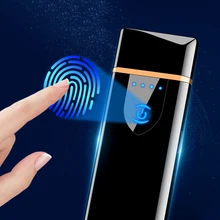 Маленькая перезаряжаемая USB ветрозащитная электронная зажигалка