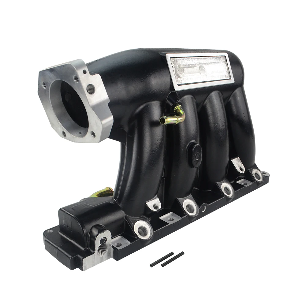 Черный LZONE-алюминиевый впускной коллектор K24A2 K20Z3 для Honda Civic 06-11 Acura TSX 04-08 JR-IM52 - Цвет: Черный