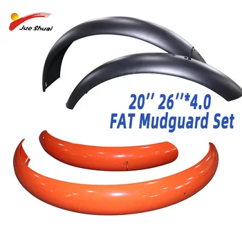 

20'' 26''*4.0 Fat Tire Mudguards Set Snow Bike Fender set Beach Bicycle Mudguard Set Plastic MTB Accessories bicicleta accesorio