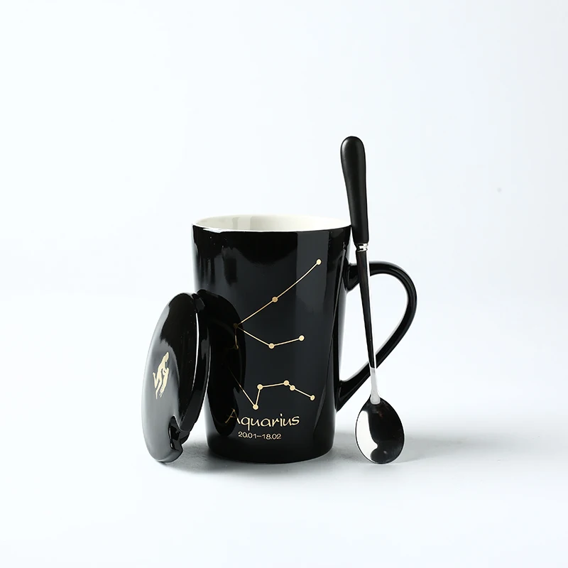 A Tazas de ceramica creativas чайные чашки и блюдца набор кофейных чашек бардак фарфор kubek tasse copos taza kahve fincan takimlari - Цвет: A