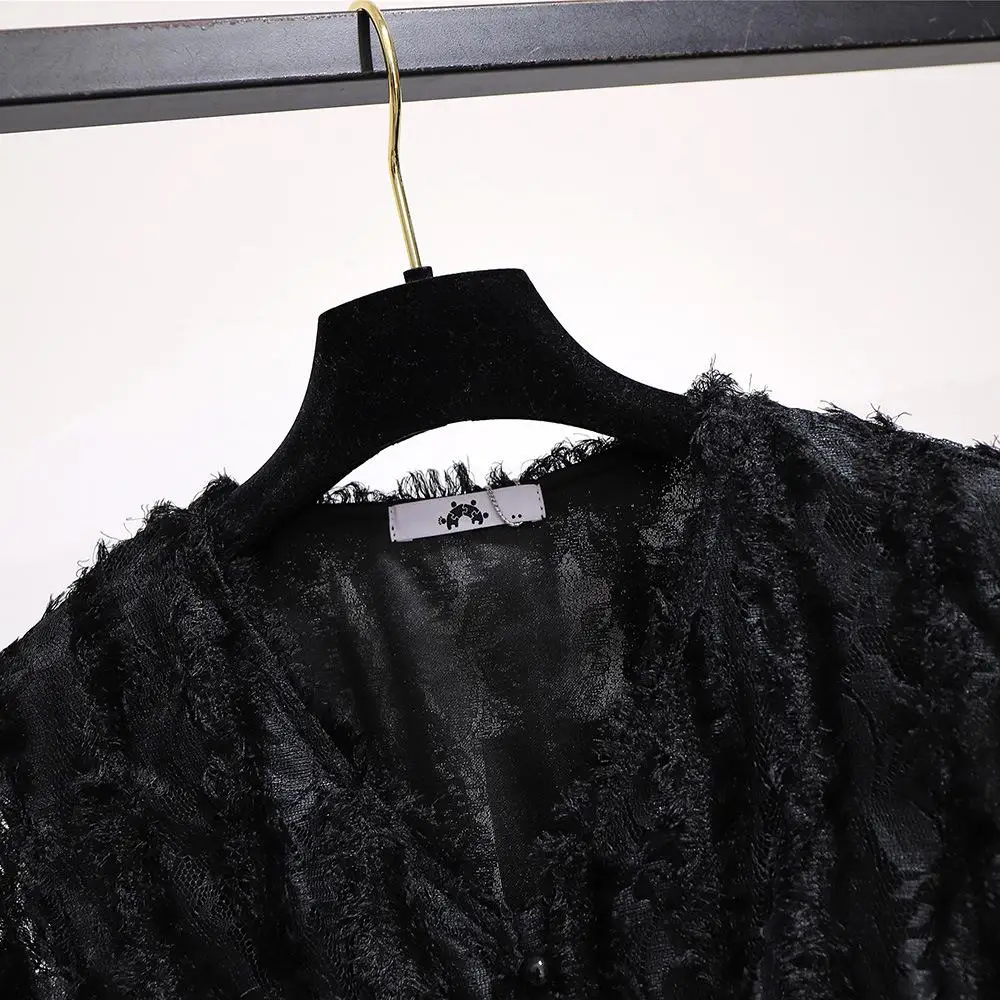 Women Plus size Lace Dress Casual 5XL 6XL Autumn Long Sleeve Office Lady Dress Big Larges Size Elegant Black Lace Party Vestidos