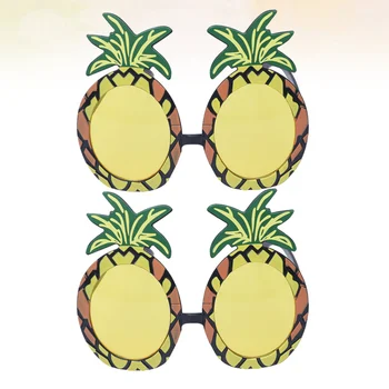

4pcs Eyeglasses Creative Cosplay Pineapple Fashion Decor Photo Prop Funny Glass Eyeglasses Party Costume