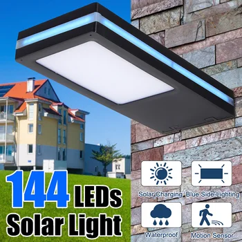 

144 LED Solar Lamp Solar Powered PIR Motion Sensor Waterproof Outdoor LED Garden Light Emergency Wall Lamp DC3.7V