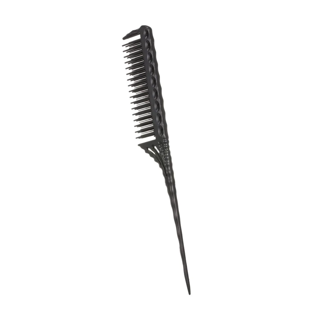 3-Row Teeth Teasing Comb Detangling Brush Rat Tail Comb Adding Volume Back Coming Hairdressing Combs