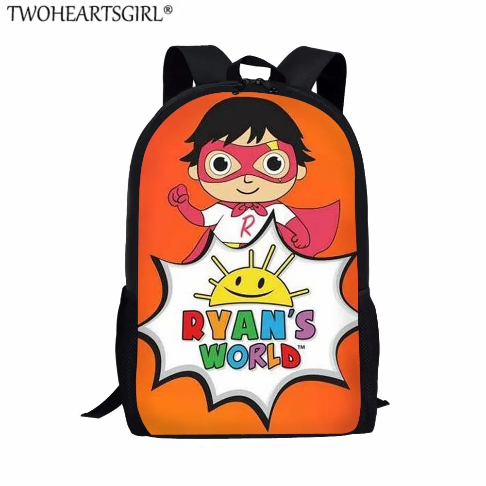 LH1258C Twoheartsgirl школьные ранцы для мальчиков девочек мультфильм печати Райана мира шаблон 16 дюймов рюкзак дети школьная книга сумка mochila escolar - Цвет: LH1258C