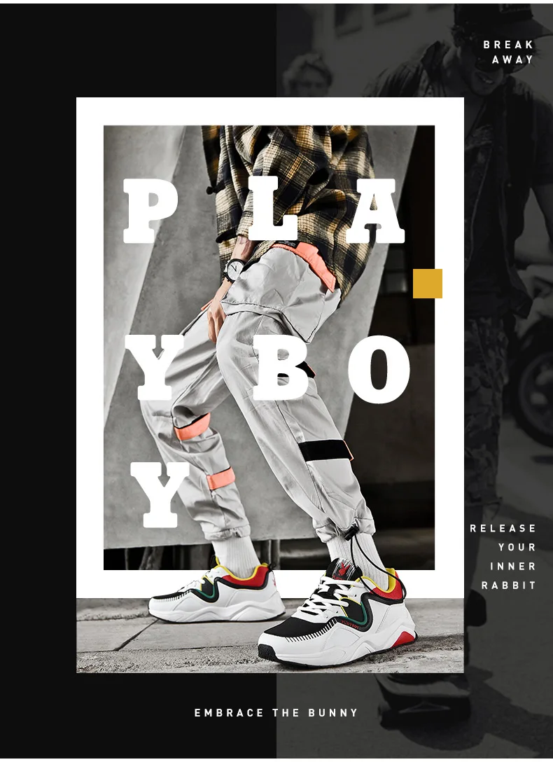 PLAYBOY новые кроссовки Мужские дышащие сетчатые уличные противоскользящие кроссовки для бега мужская легкая обувь для трекинга обувь