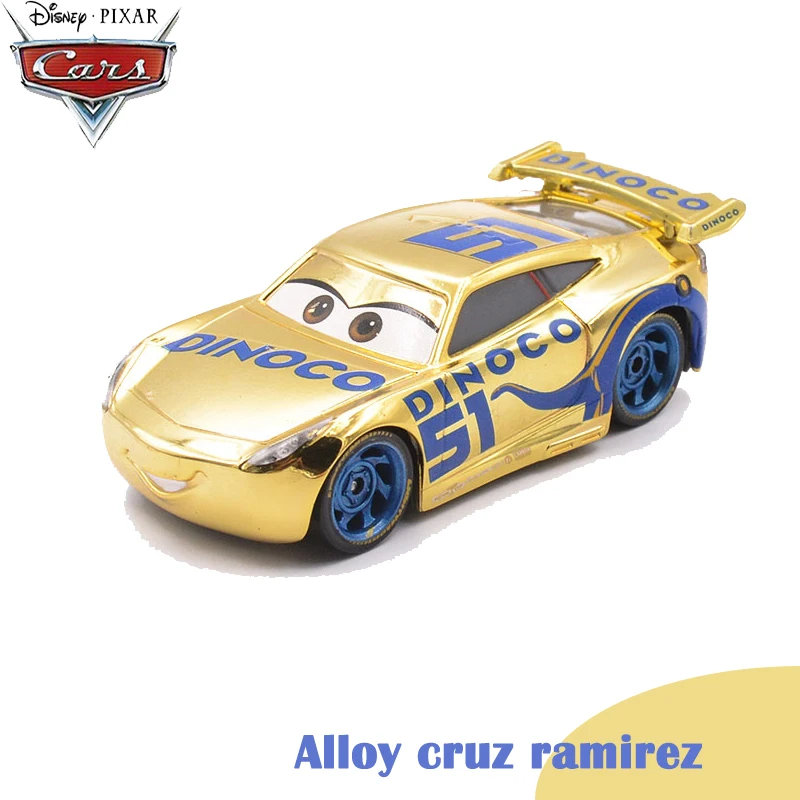 Alloy ramirez Disney Car Pixar Cars 3 Lightning McQueen Curz Ramirez Storm Jackson Large Transporter Deformation Truck Racing Track FRJ07 - Цвет: Alloy ramirez