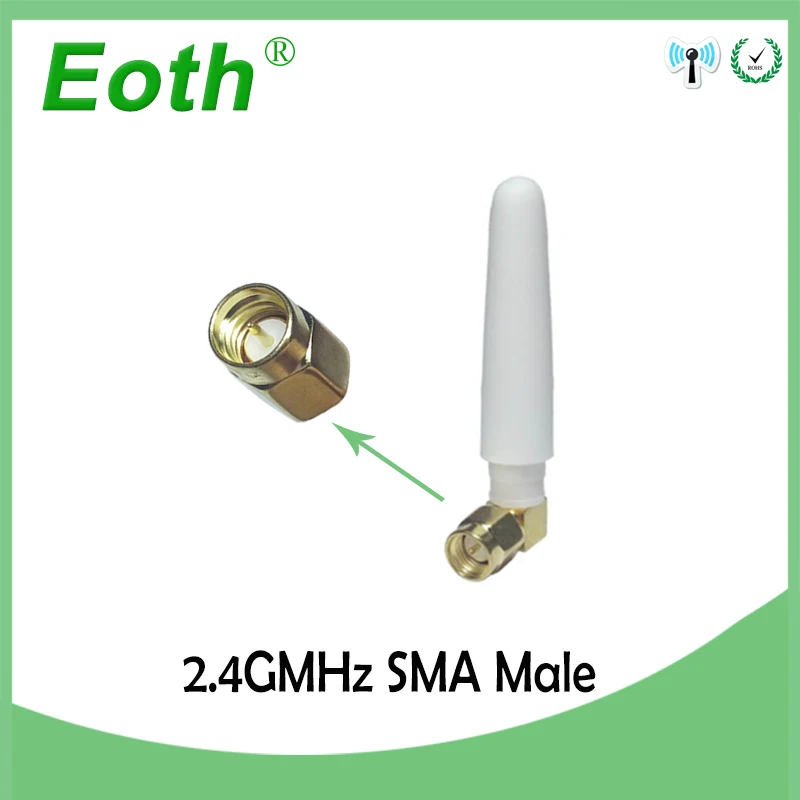 

2pcs 2.4GHz Antenna wifi SMA Male Connector 2~3dbi 2.4 ghz antena wi fi antenne 2.4G directional waterproof antennas