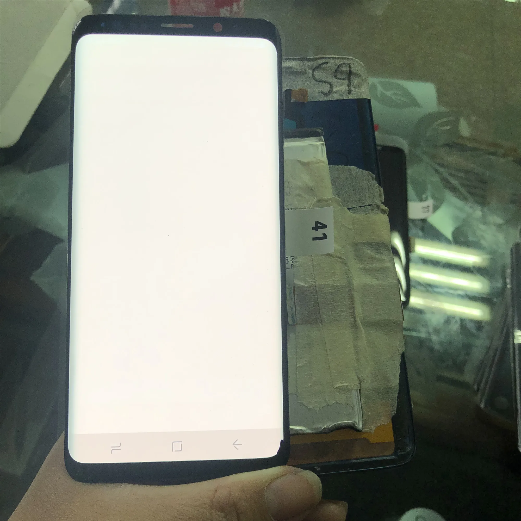 

100% Original Super Amoled LCD For Samsung S9 G960 G960U G960F Display Touch Screen Digitizer Assembly With Frame With Black Dot