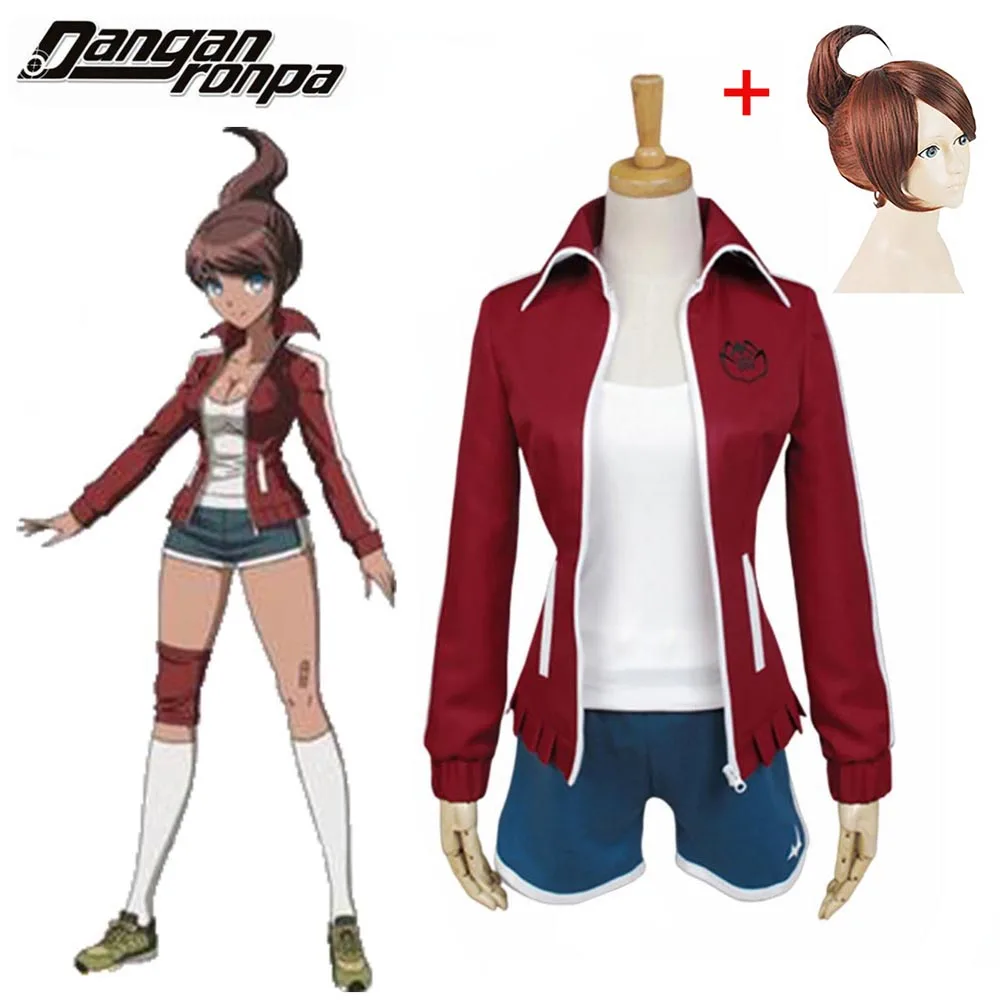 Новинка костюм для косплея Dangan ronpa danganronpa униформа aoi asahina винно красные шорты