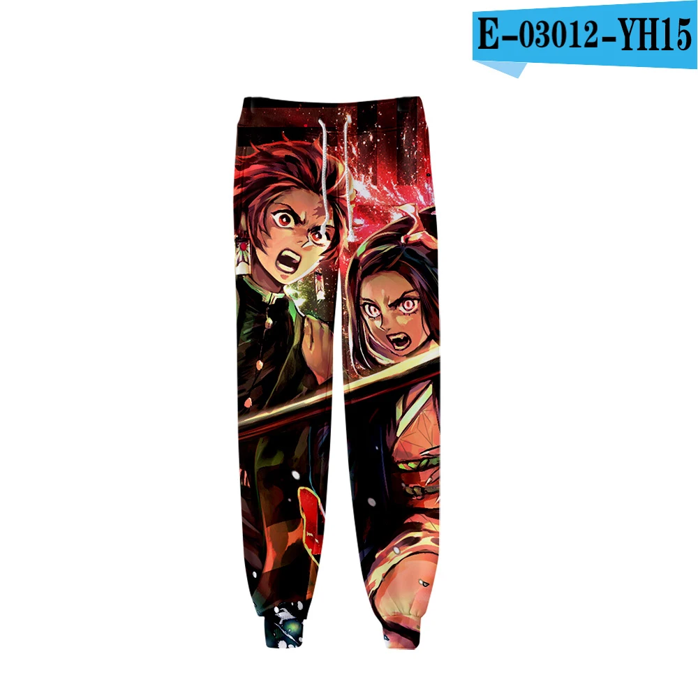 Demon Slayer: Kimetsu no Yaiba 3D брюки высококачественные спортивные штаны лосины модные популярные трендовые удобные повседневные штаны - Цвет: E03012
