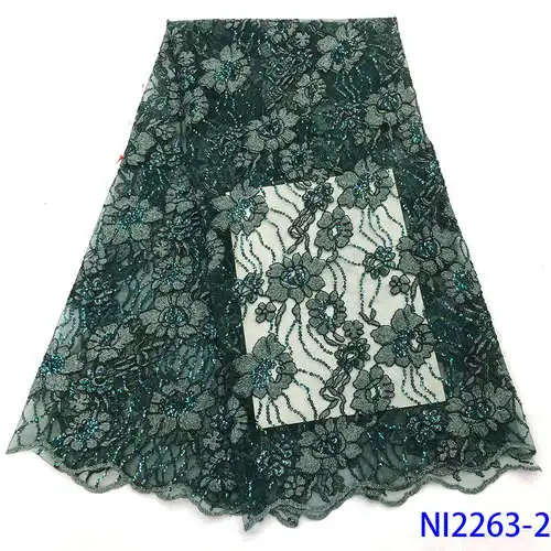 Picture 2 Кружевные материалы для платья в африканском стиле, последние aso ebi кружева, кружевная ткань с блестками в африканском стиле ткань высокого качества Кружева KSNI2263-1 - Цвет: Picture 2