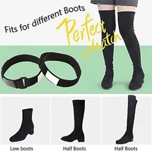 Женские сапоги до колена; Нескользящие сапоги с ремешками; Нескользящие сапоги-трубы с фиксированными наклейками для мужчин и женщин; 30N20