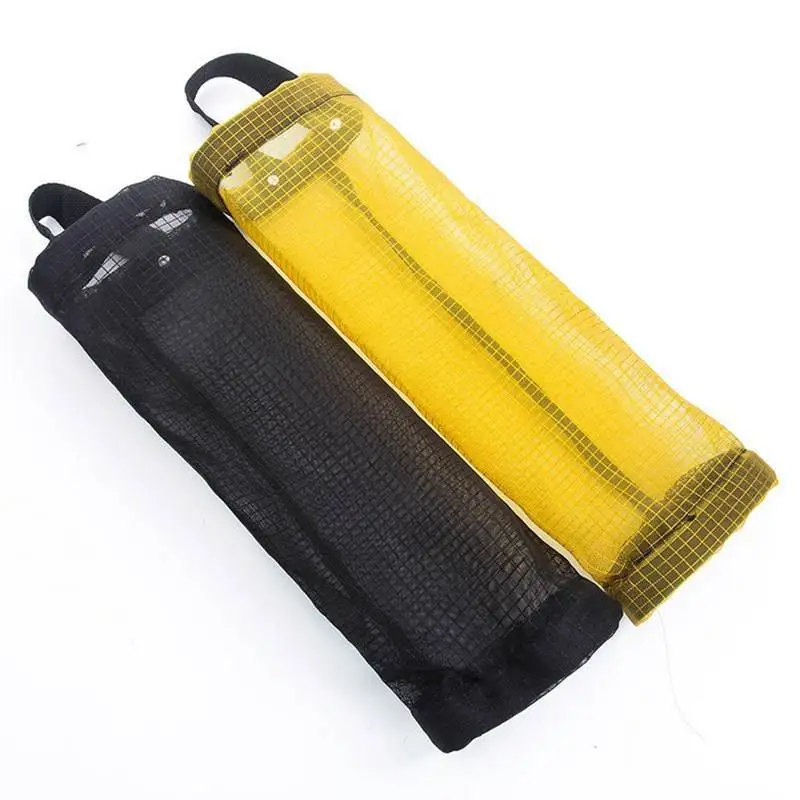 Черная сетчатая подвесная сумка для мусора сетчатый карман креативный