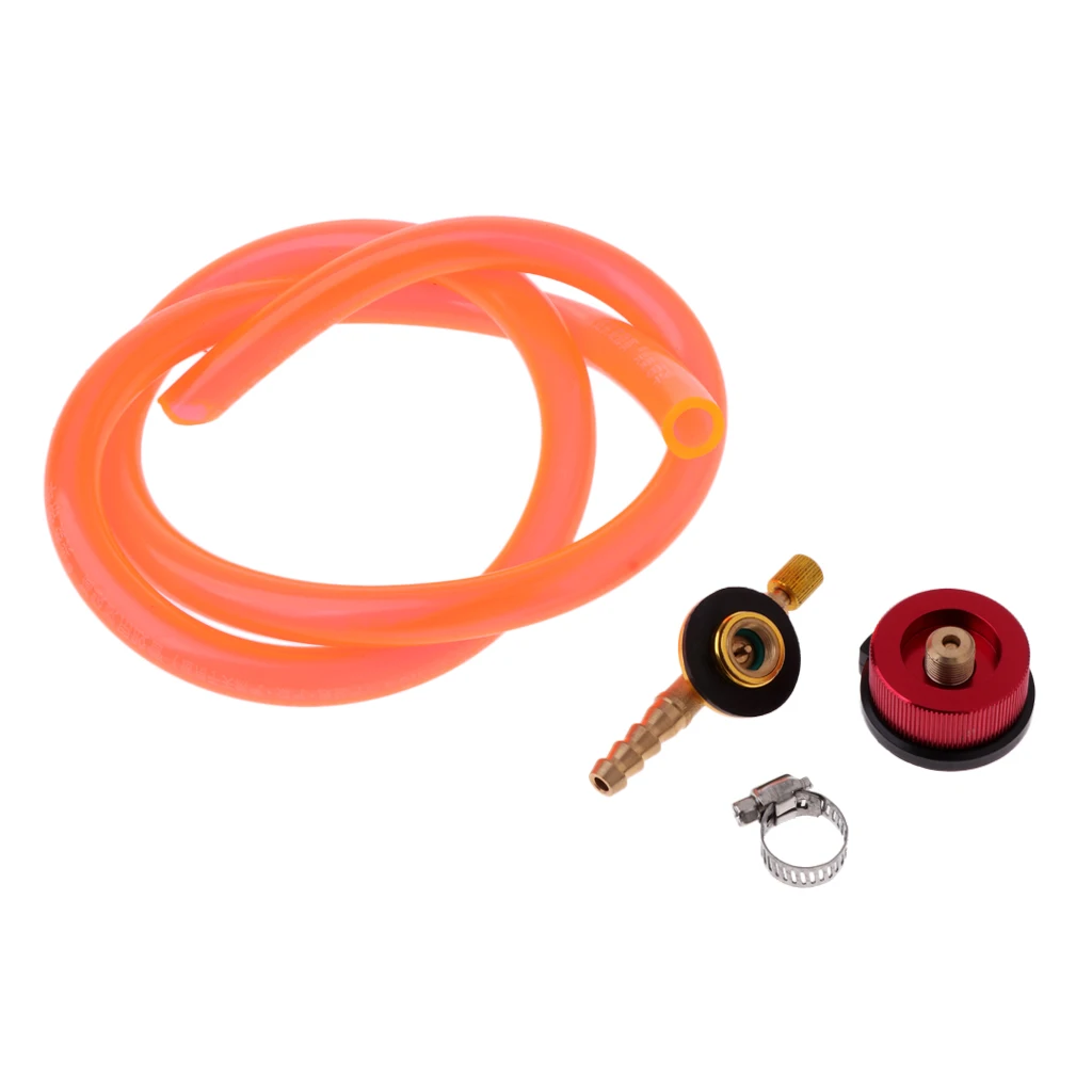 Propane Refill Adapter Hose Regulator Gas Cylinder Regulator Accessories for Camping Hiking Backpacking Grill Stove Accessories