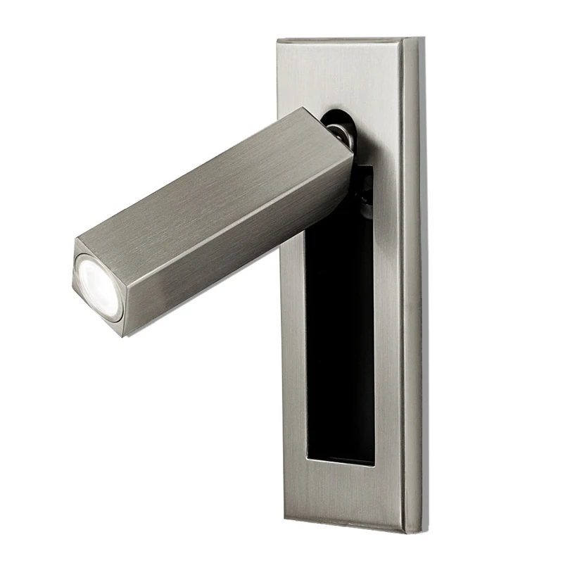 Minimalist Retro Bedroom LED Wall Lamp Hotel Bedside Recessed Wall Light
