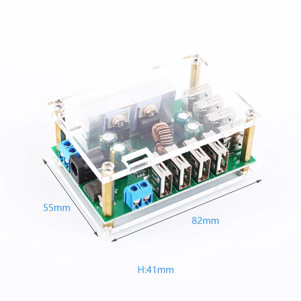 DC-DC Шаг вниз Питание модуль 5V 5A 10A 8-канальный USB Выход понижающий преобразователь 8USB для умного дома/робот