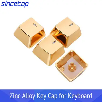 

Metal Keycaps Golden ARROW WASD Keyset Key Caps For Cherry MX Switches And Mechanical Keyboard Keycaps Light transmission