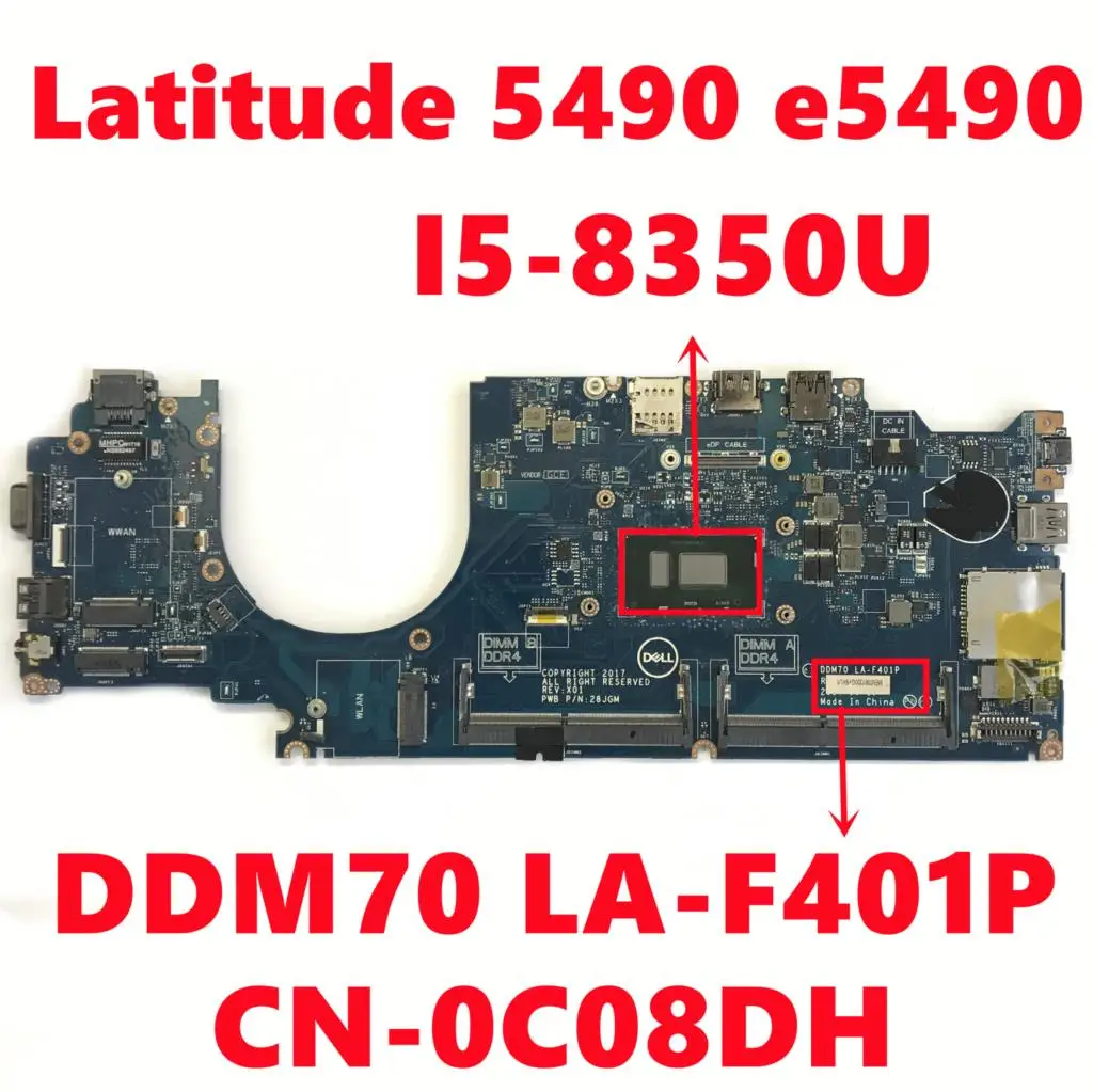 Материнская плата для ноутбука Dell Latitude 5490 e5490 |