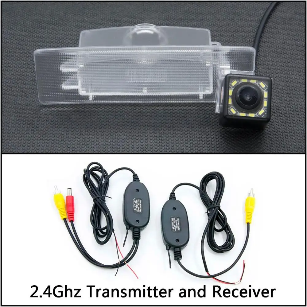 Camera With Wireless 12 Светодиодный фонарь Автомобильная резервная камера заднего вида для KIA kx5 Sportage 4 QL автомобильный монитор парковки ночного видения - Название цвета: Camera With Wireless