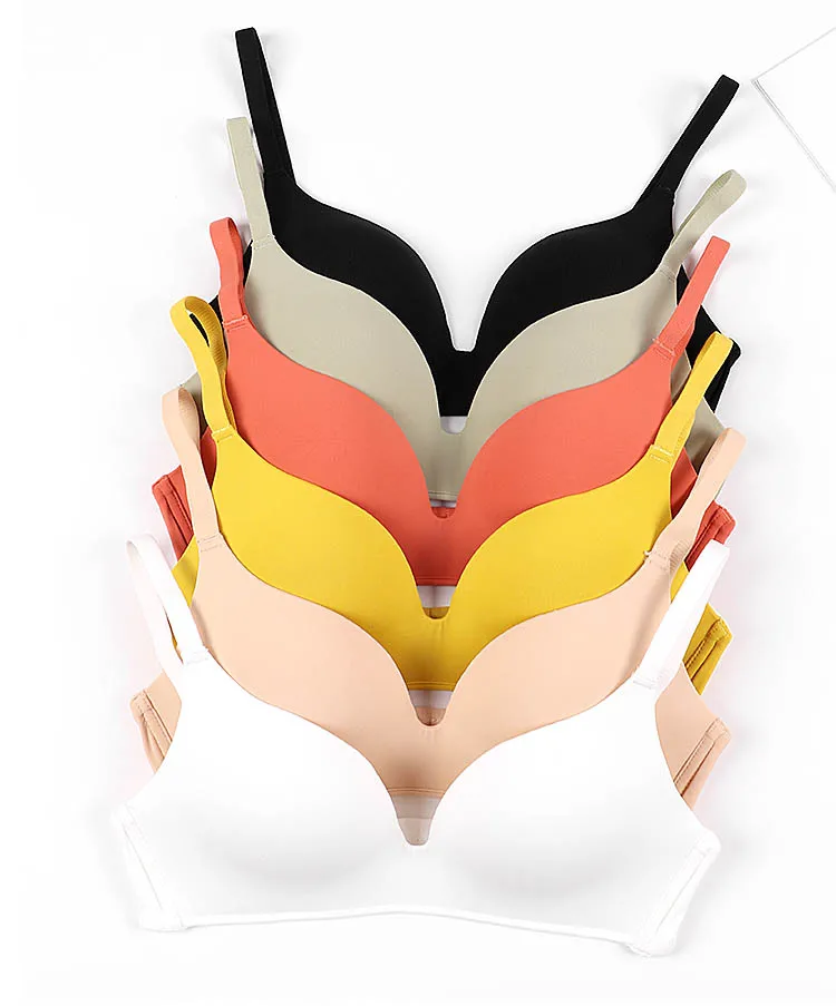 CINOON Fashion Sexy Bras for Women Push Up Lingerie Seamless Bra Bralette Wire Free Brassiere Solid Color Underwear Intimates (11)