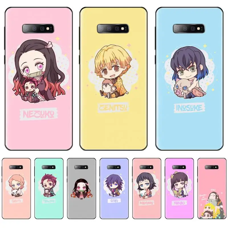 

Demon Slayer Kawaii Anime Phone Case For Samsung Galaxy S5 S6 S7 S8 S9 S10 S10e S20 edge plus lite