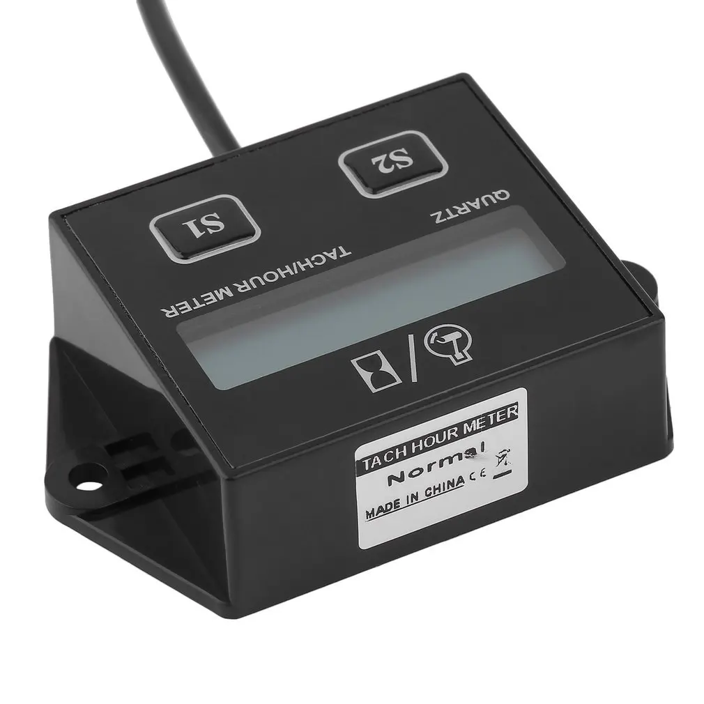Автомобильный тахометр с жк дисплеем 12 в счетчик часов для мотоцикла 2 и 4 такта