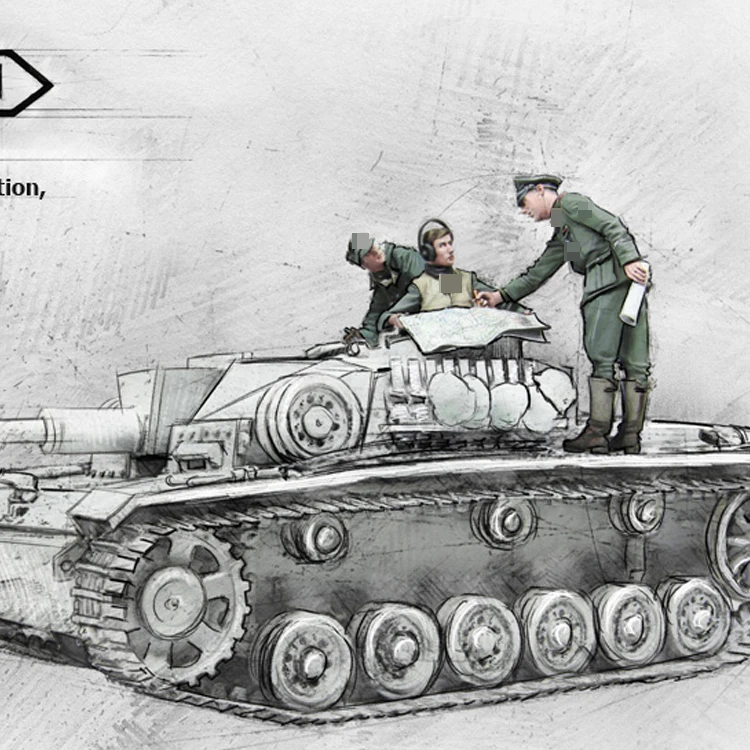 1/35 фигурка модели из смолы GK Soldier последняя инстанция Харьков 1943 военная тема